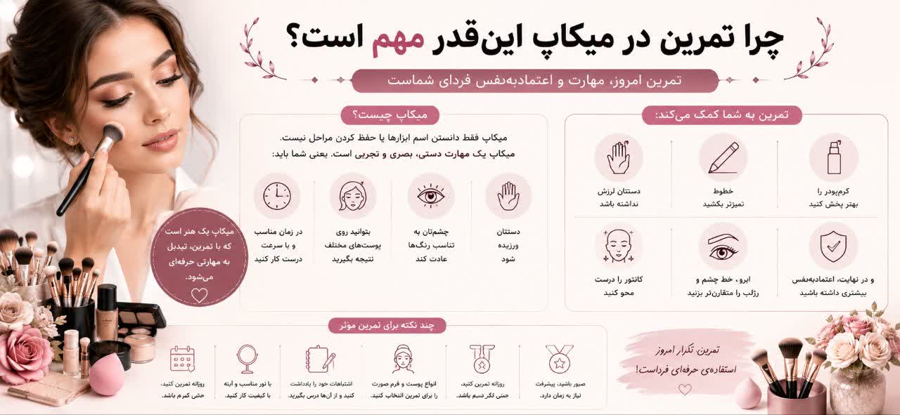 چرا تمرین در میکاپ این‌قدر مهم است؟